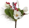 14 Inch Real Touch Magnolia and Berry Pick for Arrangement
