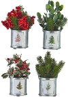 Assorted Holiday Botanical Arrangement Ornament