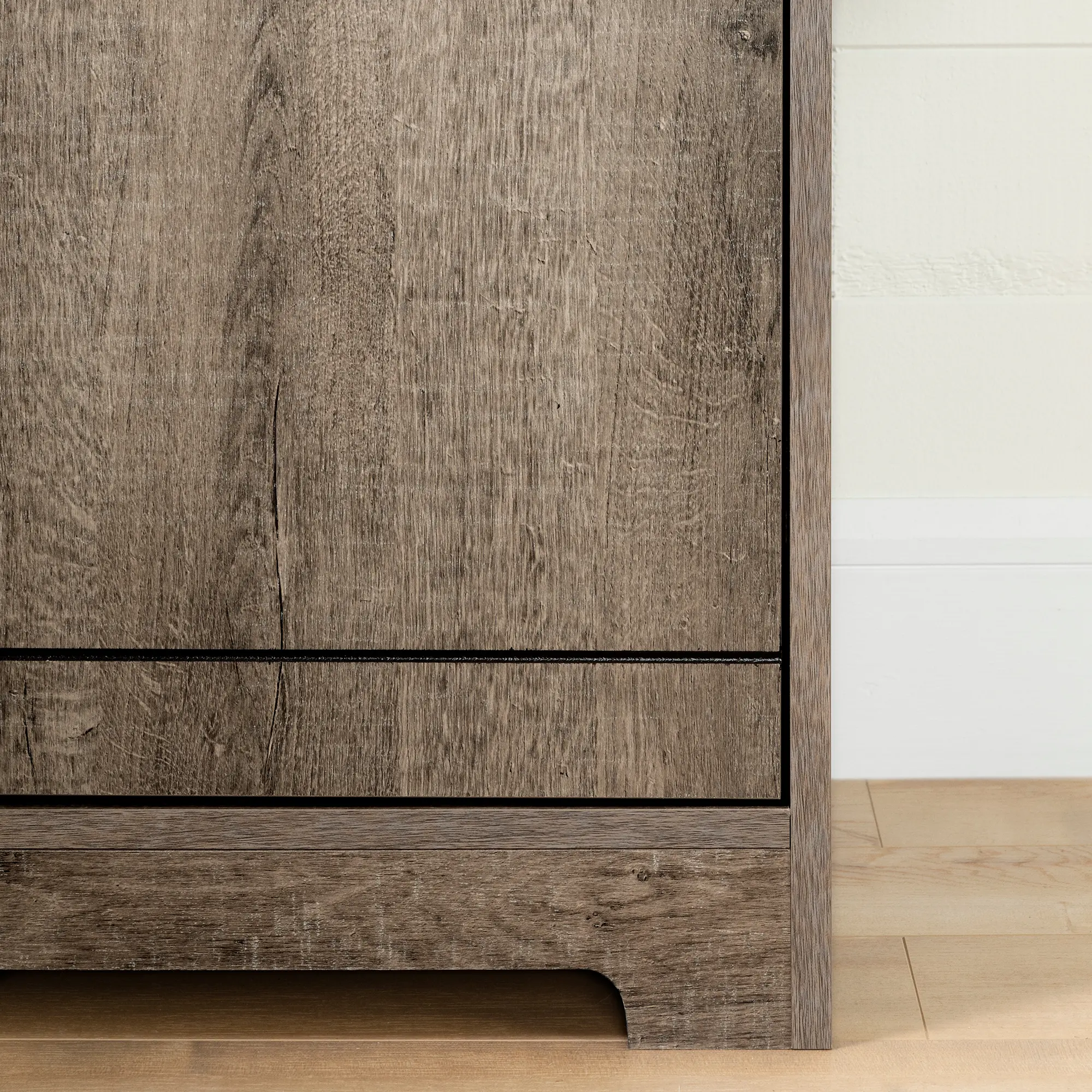 12331 Weathered Oak Bar Cabinet with Bottle Storage - Vietti-8