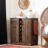 12332 Walnut Bar Cabinet with Bottle Storage - Vietti