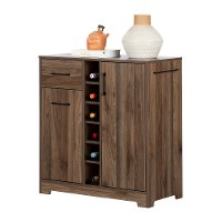 12332 Walnut Bar Cabinet with Bottle Storage - Vietti-4