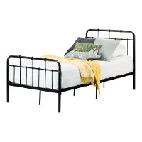 12356 Classic Black Twin Metal Bed - Cotton Candy-4