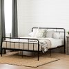 12357 Black Industrial Metal Full Platform Bed - Versa