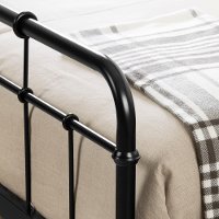 12357 Black Industrial Metal Full Platform Bed - Versa-3