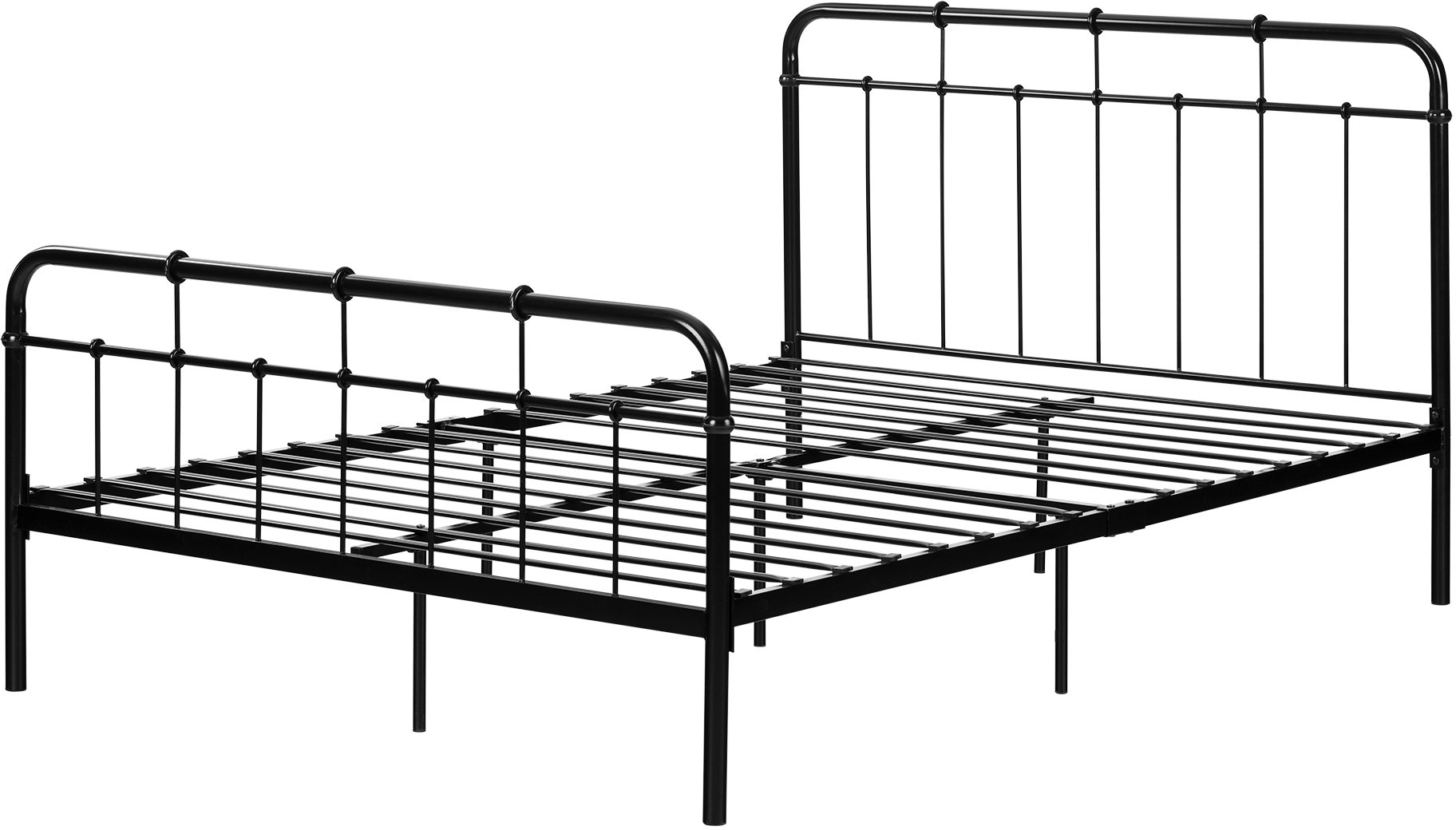 12357 Black Industrial Metal Full Platform Bed - Versa-5