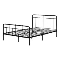 12357 Black Industrial Metal Full Platform Bed - Versa-5