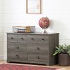 12387 Contemporary Gray Maple Dresser - Volken