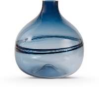 10 Inch Persian Blue Glass Vase-2