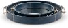 16 Inch Navy Blue Mirrored Tray with Handles