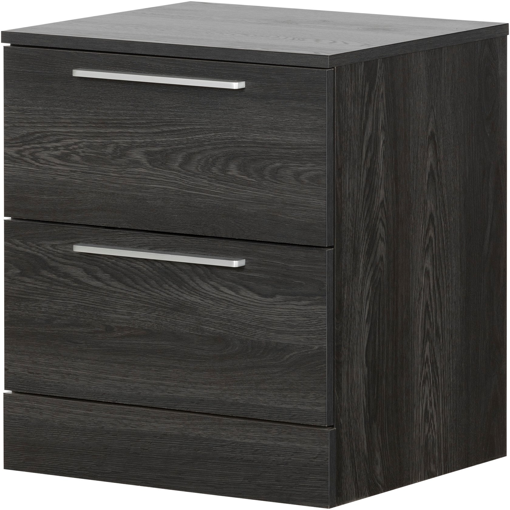 12417 Gray Oak 2 Drawer Nightstand - Step One Essential-2
