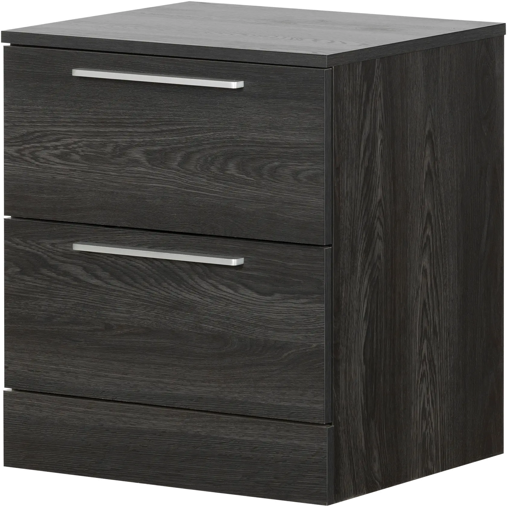 12417 Gray Oak 2 Drawer Nightstand - Step One Essential-2