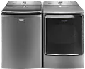 .MAT-965-C/S-ELE--PR Maytag Top Load Washer and Electric Dryer Pair - Chrome Shadow