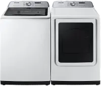 KIT Samsung Top Load Washer and Dryer Pair - White 5400