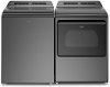 KIT Whirlpool Top Load Laundry Pair with Gas Dryer - Chrome