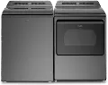 KIT Whirlpool Top Load Laundry Pair with Gas Dryer - Chrome