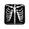 Black and White Skeleton Halloween Plate