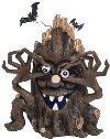 Brown Resin Light Up Halloween Tree with Bats