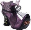 Purple Witch Boot Halloween Decoration
