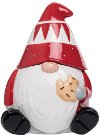 Red Gnome with Cookie Treat Jar