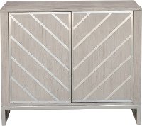 Industrial Gray Door Chest - Modern Eclectic