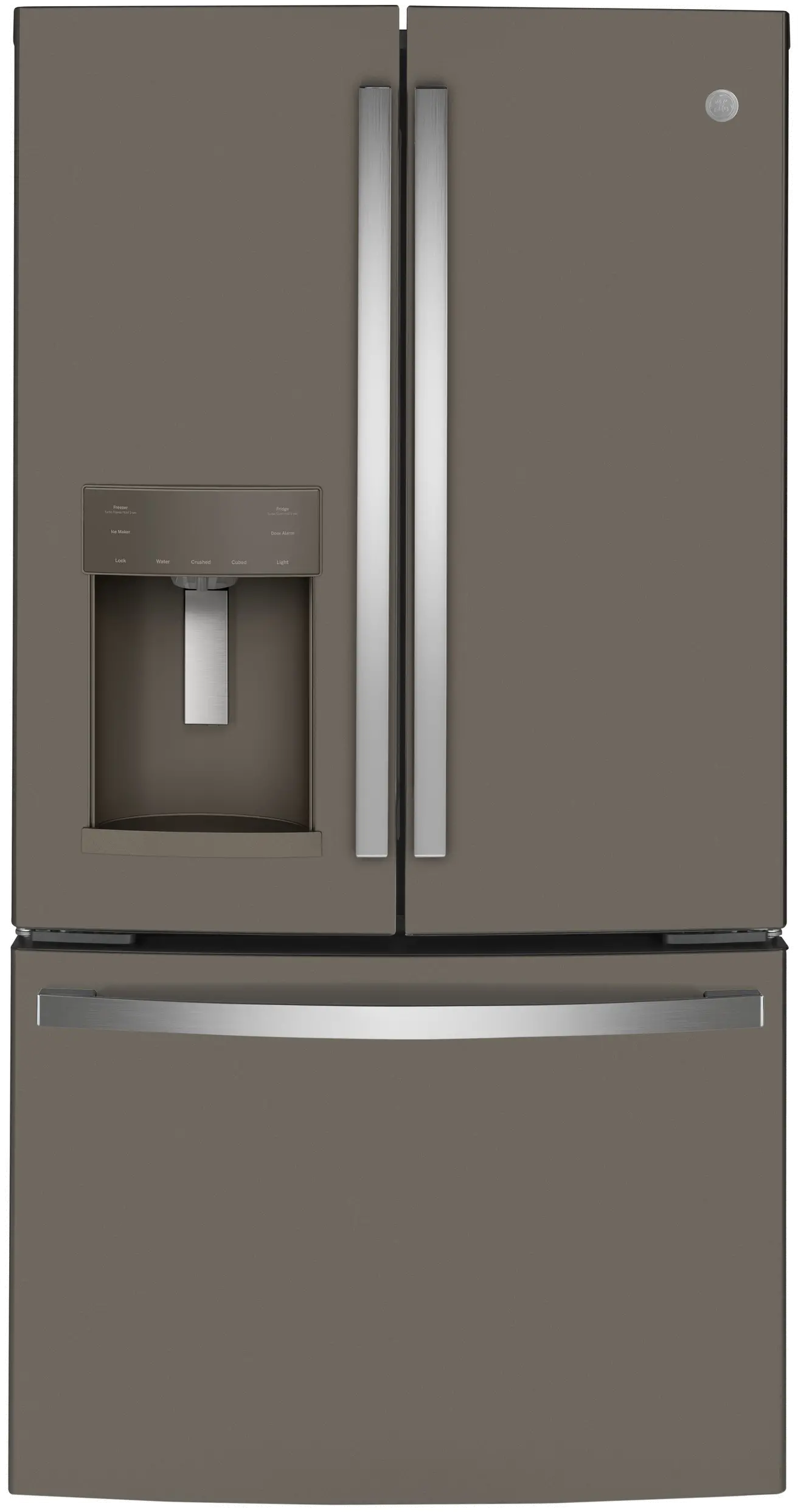 GYE22GMNES GE 22.08 cu ft French Door Smart Refrigerator - Counter Depth Slate-1