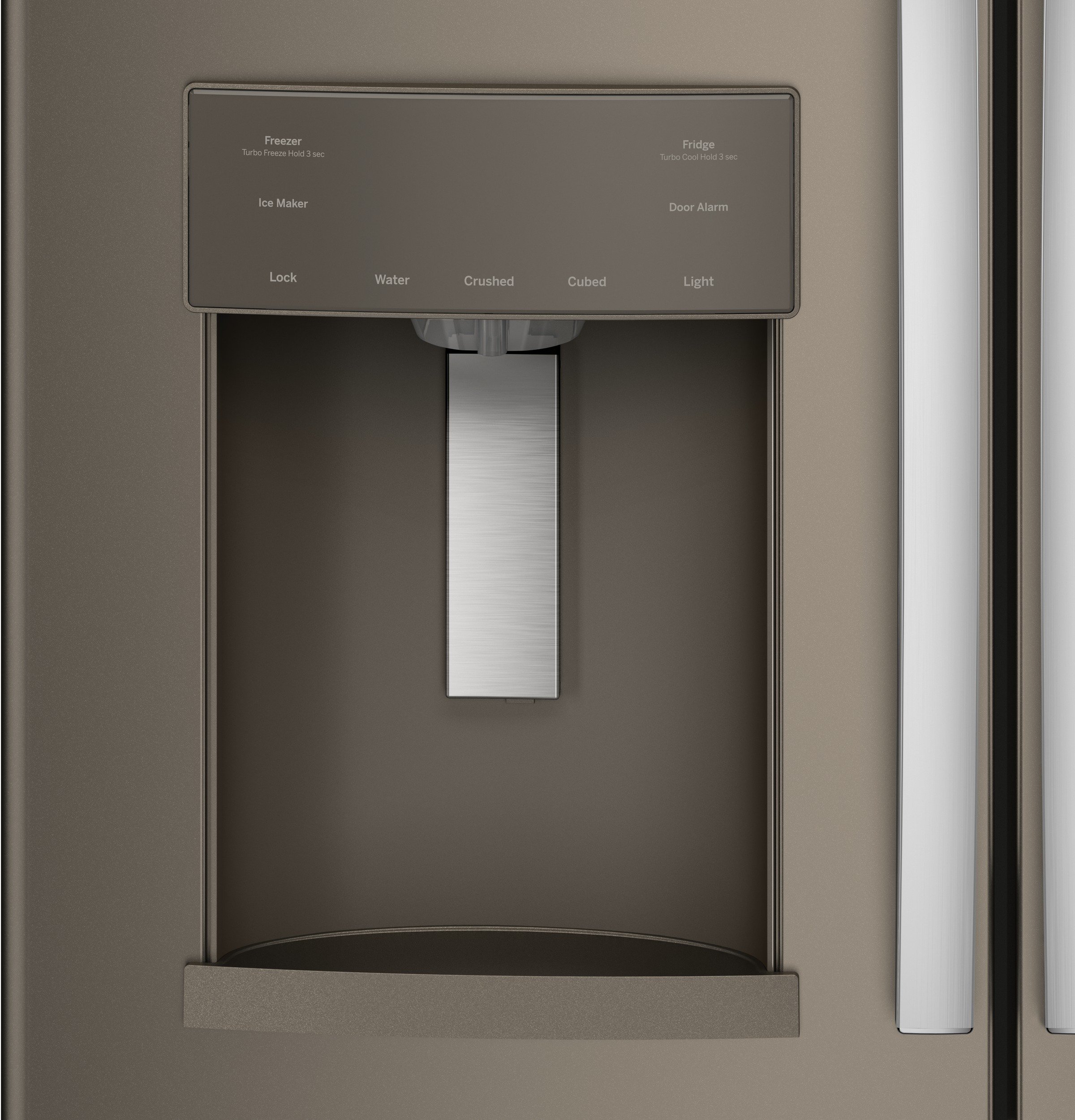 GYE22GMNES GE 36 Inch French Door Smart Refrigerator - 22.08 cu. ft. Counter Depth, Slate-3