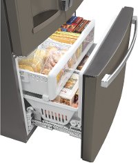 GYE22GMNES GE 36 Inch French Door Smart Refrigerator - 22.08 cu. ft. Counter Depth, Slate-4