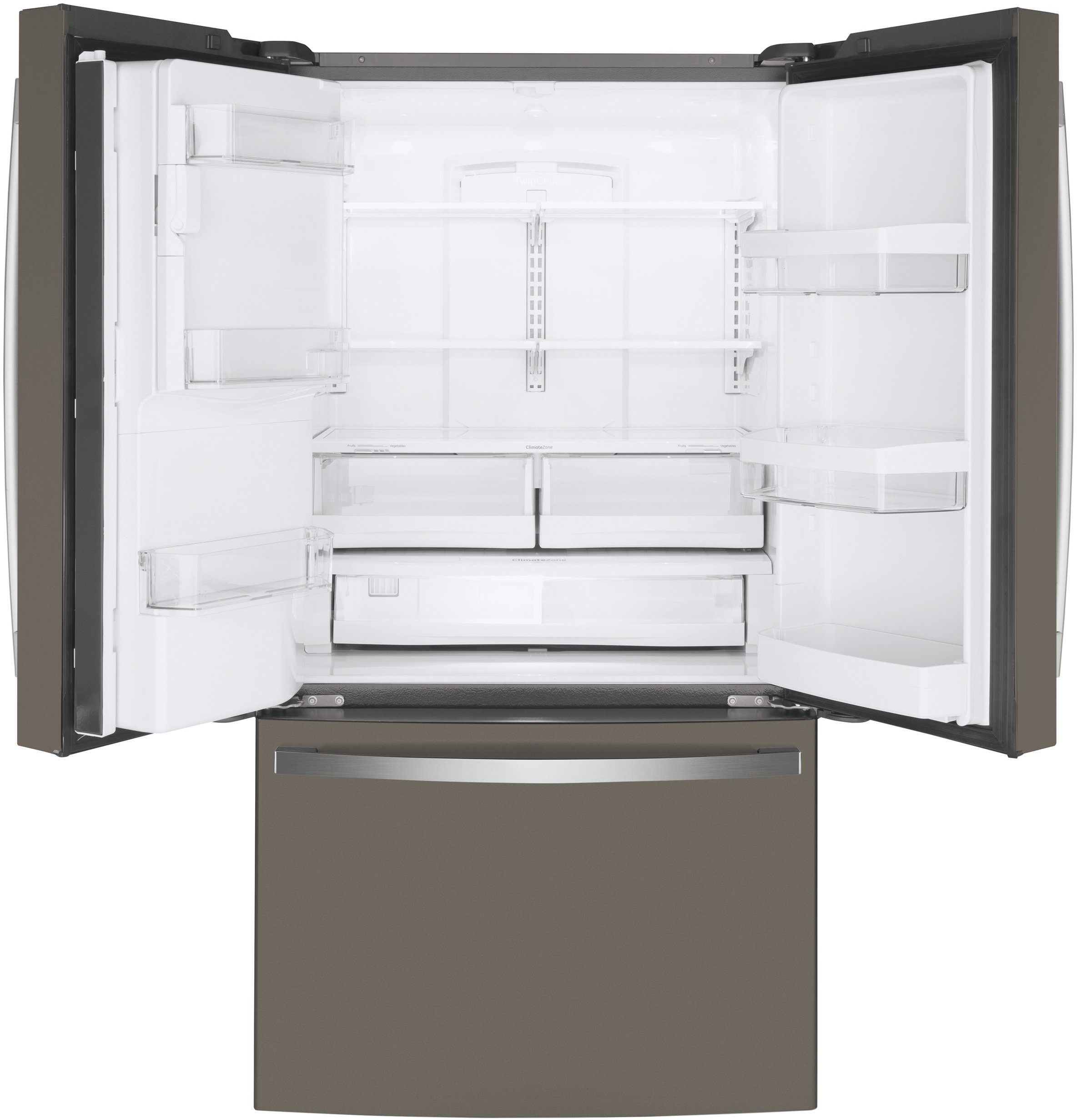GYE22GMNES GE 36 Inch French Door Smart Refrigerator - 22.08 cu. ft. Counter Depth, Slate-5
