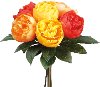 Orange and Yellow Peony Bouquet for Arrangement