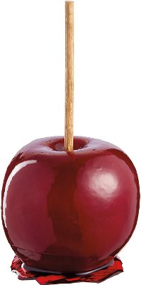 Red 8 Inch Faux Candy Apple Halloween Decoration