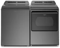 KIT Whirlpool Top Load Laundry Pair - Chrome Shadow