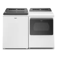KIT Whirlpool Laundry Pair with Top Load Washer - White