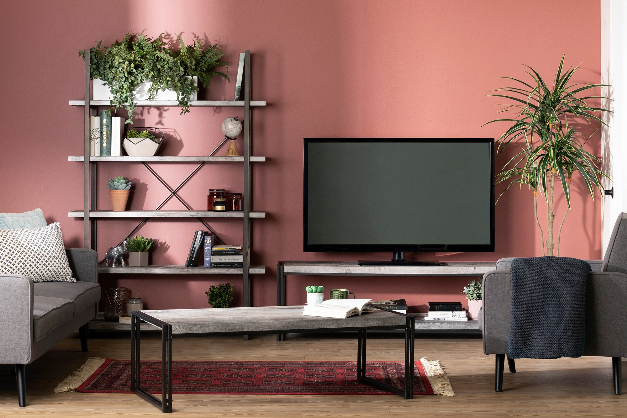 12470 Driftwood Gray 5-Shelf Shelving Unit - Gimetri-3