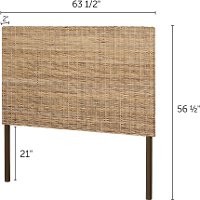 12485 Contemporary Rattan Queen Headboard - Lilak-6