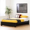 12497 Contemporary Black Queen Platform Bed - Gravity