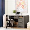 12509 Clearance Gray Maple Desk - Gravity