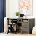 12509 Gravity Gray Maple Desk - South Shore