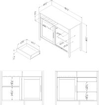 12518 Seaside Pine Buffet Cabinet - Munich-8