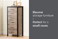 12536 Weathered Oak Tall Chest of Drawers - Munich-6