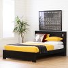 12541 Black Queen Platform Bed and Headboard - Gravity