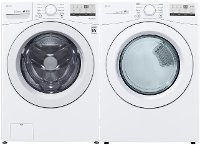 KIT LG White Electric Laundry Pair - 3400 Series