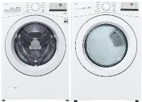 KIT LG White Gas Dryer Pair - 3400 Series