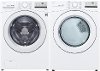 KIT LG White Gas Laundry Pair - 3400 Series