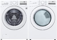 KIT LG White Gas Laundry Pair - 3400 Series