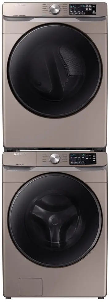 KIT Samsung Laundry Pair with Front Load Washer and Dryer - 6100CH Champagne-2
