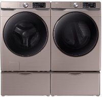 KIT Samsung Laundry Pair with Front Load Washer and Dryer - Champagne