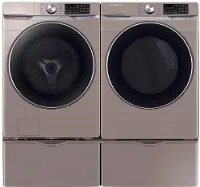 KIT Samsung High-Efficiency Laundry Pair - Champagne Electric