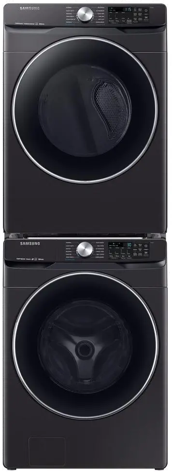 KIT Samsung High-Efficiency Laundry Pair - Black Stainless Steel Gas-2