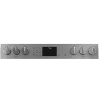 CGS750M2NS5 Cafe 30 Inch Double Oven Smart Gas Range with Convection - Platinum Glass/Stainless Steel-2