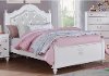 Clearance Traditional White Full Size Bed - Aubree